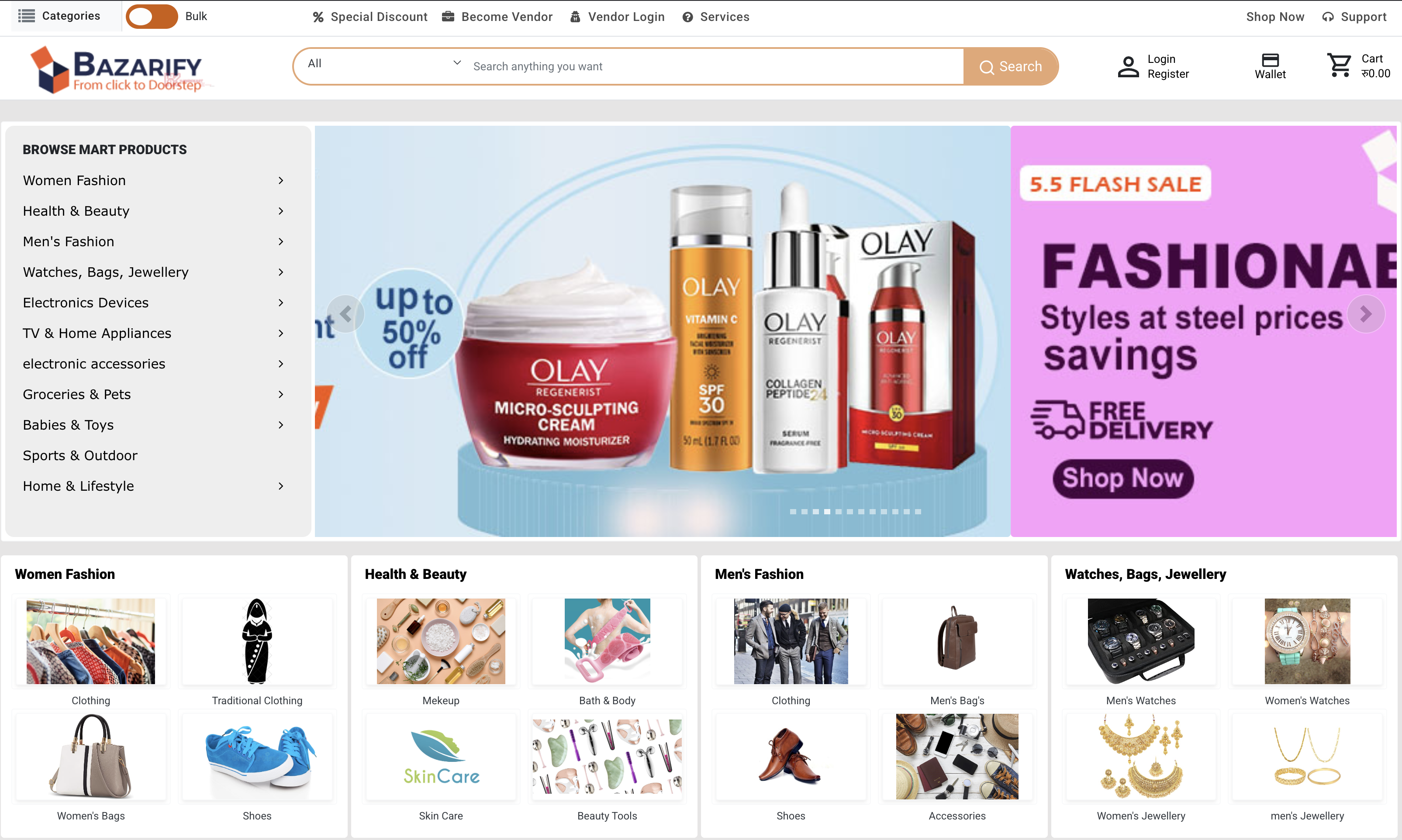 Bazarify - eCommerce App